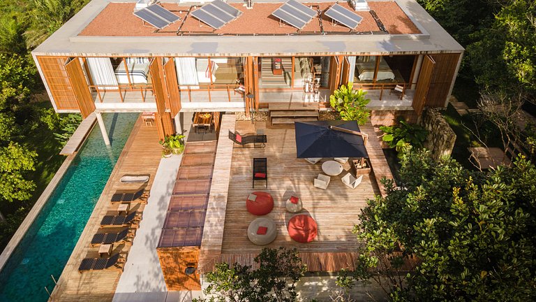 Bah174 - Villa moderne avec vue sur la mer à Itacaré