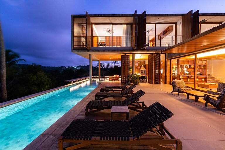 Bah174 - Moderna villa com vista para o mar em Itacaré