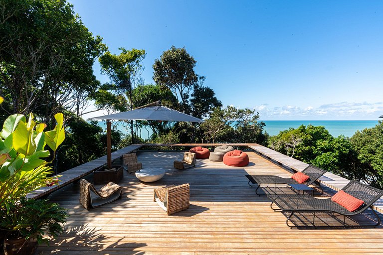 Bah174 - Moderna villa com vista para o mar em Itacaré