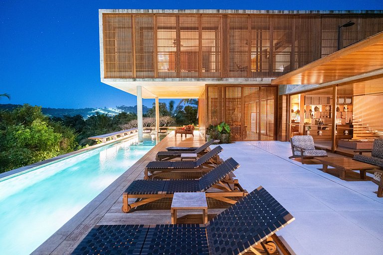 Bah174 - Moderna villa com vista para o mar em Itacaré