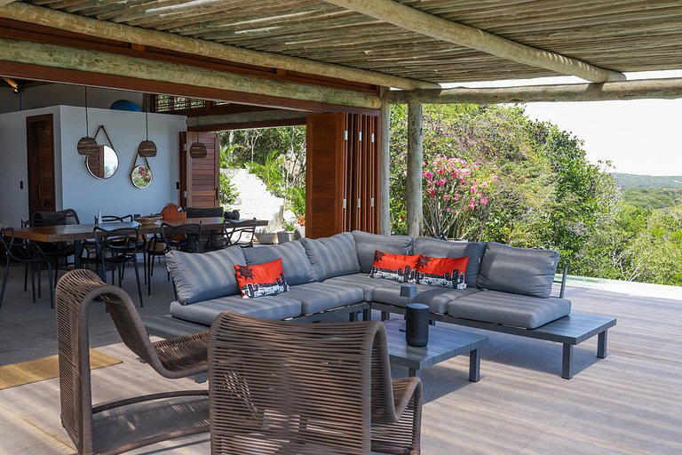 Pip014 - Casa luxuosa com vista panorâmica em Pipa