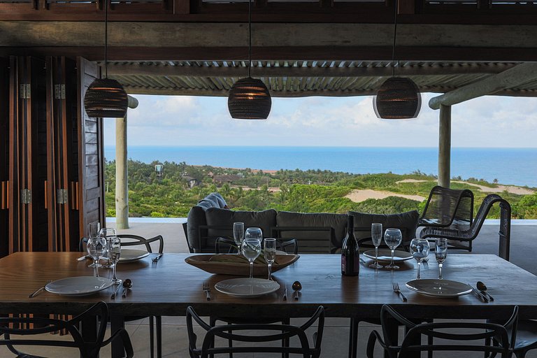 Pip014 - Casa luxuosa com vista panorâmica em Pipa