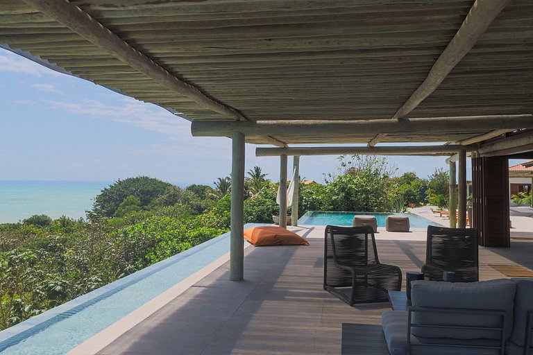 Pip014 - Casa luxuosa com vista panorâmica em Pipa