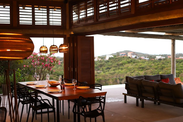 Pip014 - Maison de luxe avec vue panoramique à Pipa