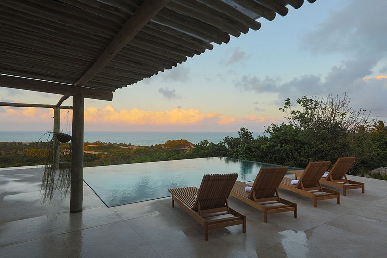 Pip014 - Casa luxuosa com vista panorâmica em Pipa