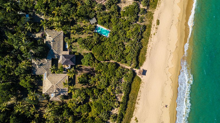 Bah100 - House on the beach in Itapororoca beach
