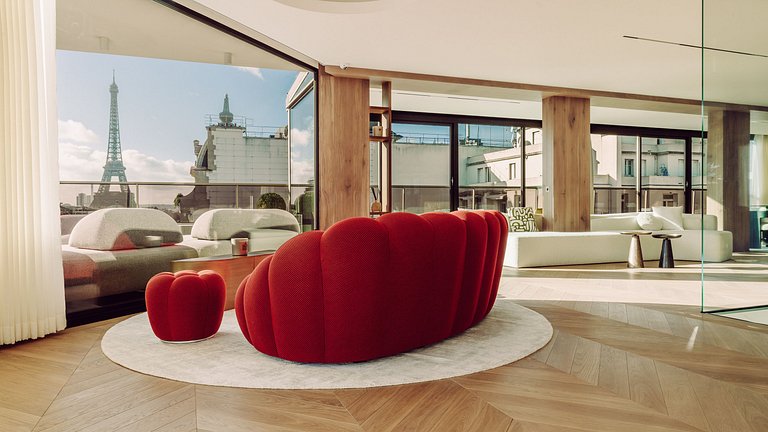Par096 - Luxury penthouse on Avenue Montaigne