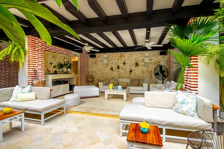 Car028 - Casa colonial luxuosa em Cartagena de Indias