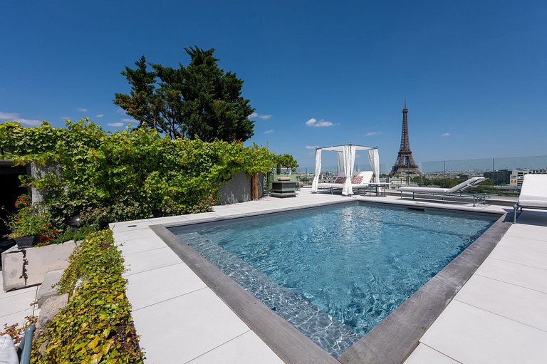 Par021 - Penthouse with private pool in Paris