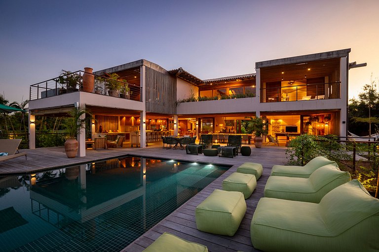 Bah092 - Casa arquitetônica de luxo em Trancoso