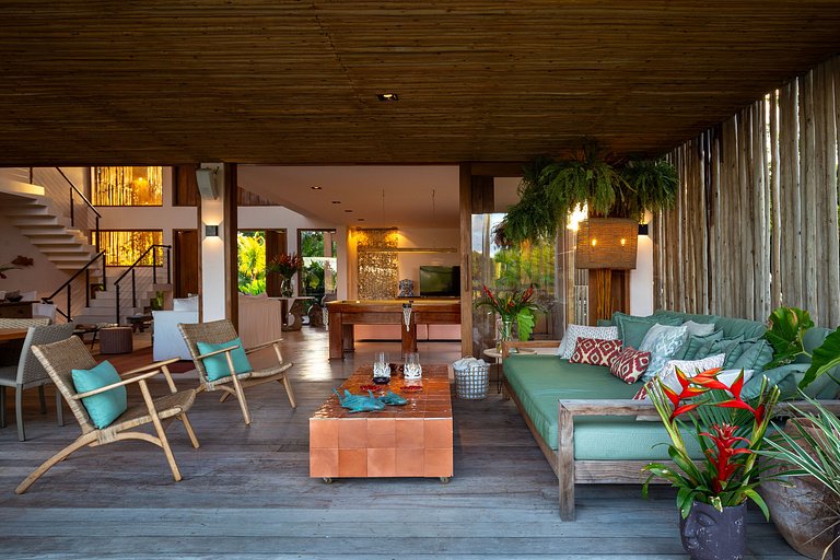 Bah092 - Casa arquitetônica de luxo em Trancoso