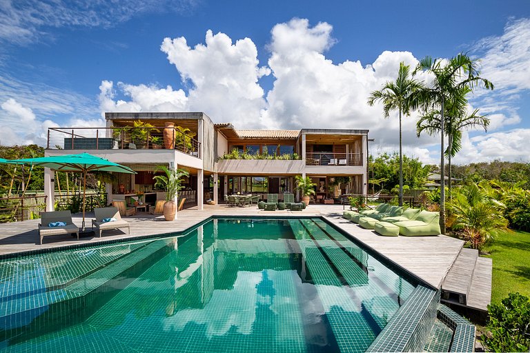 Bah092 - Casa arquitetônica de luxo em Trancoso