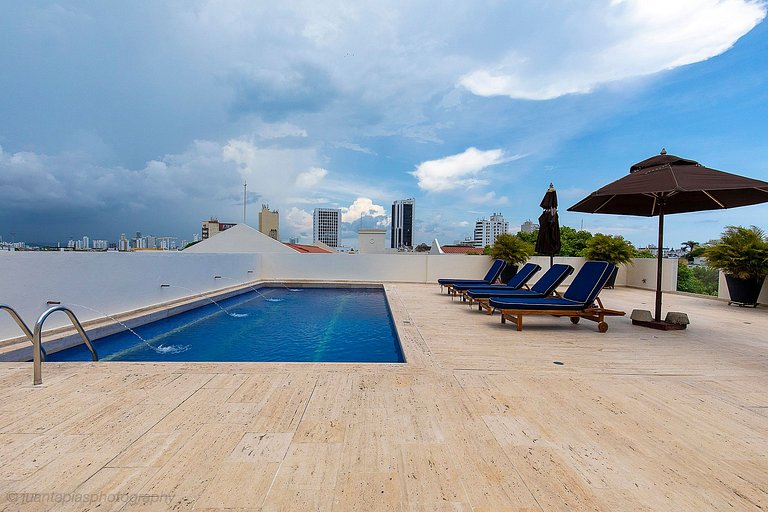 Car066 - Apartamento de 1 cuarto en San Diego, Cartagena