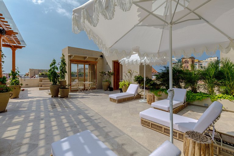 Car084 - Apartment with rooftop terrace in Cartagena's Cente