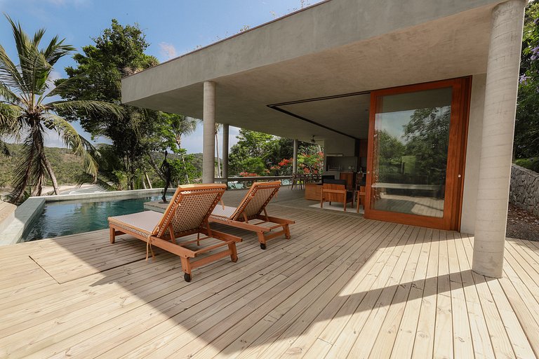 Bah177 - Elegante casa com vista al mar en Itacare