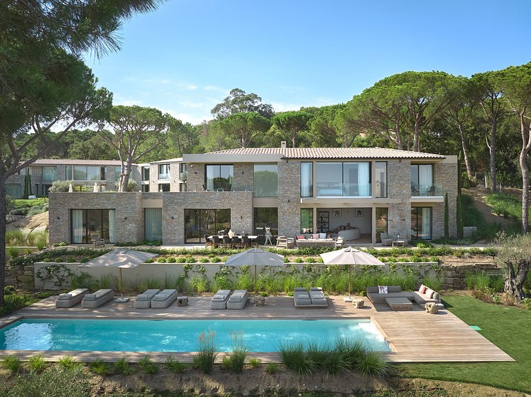 Azu068 - Villa avec Vue sur Saint-Tropez