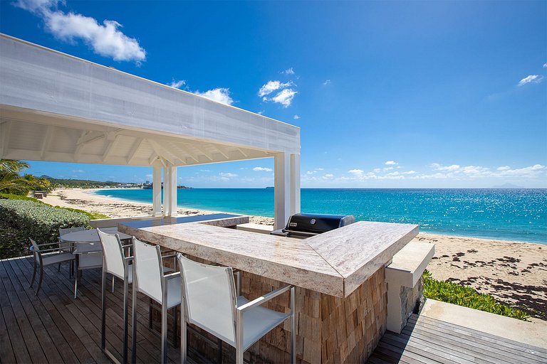 Sxm002 – Villa moderna à beira-mar em Baie Longue Beach