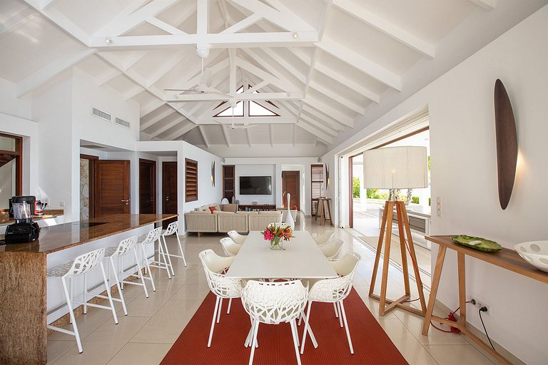 Sxm002 – Villa moderna à beira-mar em Baie Longue Beach
