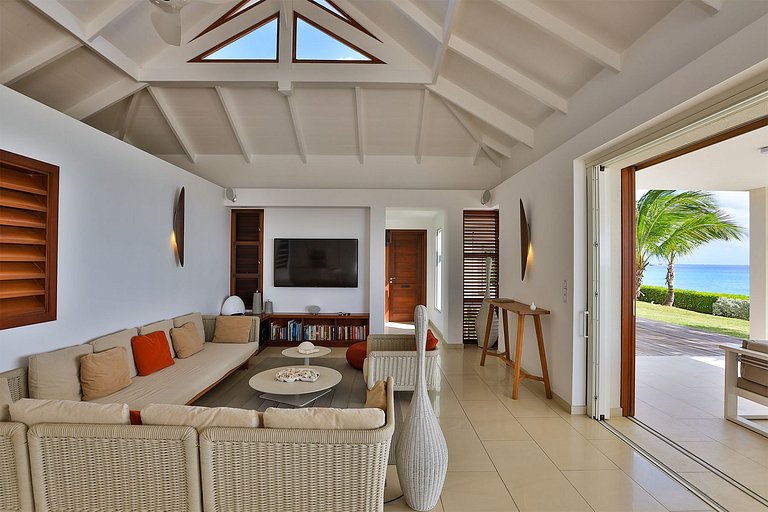 Sxm002 – Villa moderne en bord de mer à Baie Longue Beach