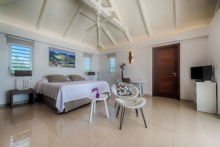 Sxm002 – Villa moderna à beira-mar em Baie Longue Beach