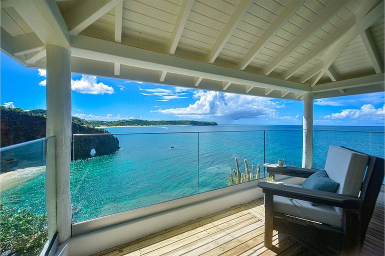 Sxm005 – Villa com vista para o mar em Baie Rouge Beach