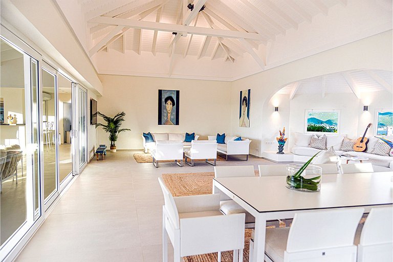 Sxm005 – Villa con vista al mar sobre Baie Rouge Beach