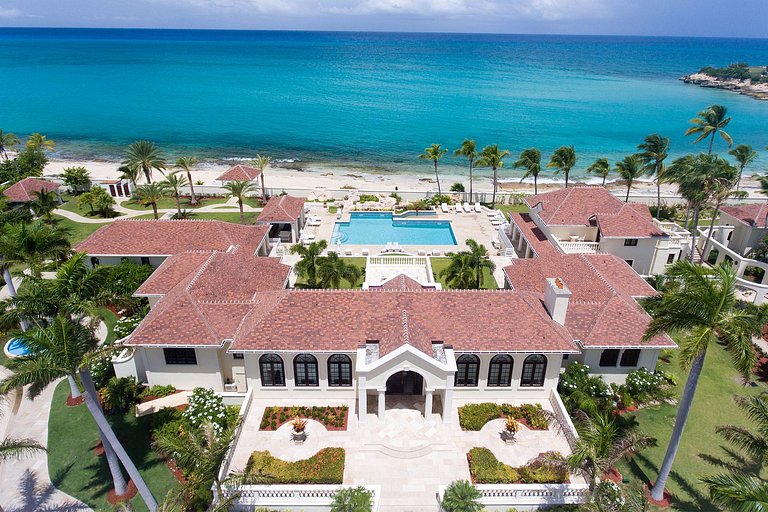 Sxm006 – Villa frente al mar con piscina y tenis en Plum Bay