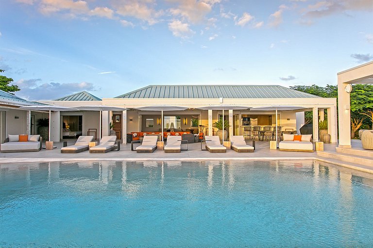 Sxm007 – Stylish sea-view villa with pool in Terres Basses