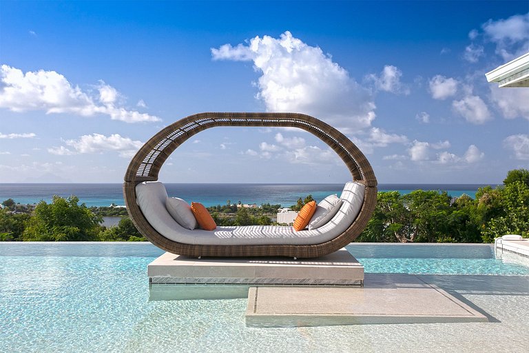 Sxm007 – Villa avec vue mer et piscine à Terres Basses