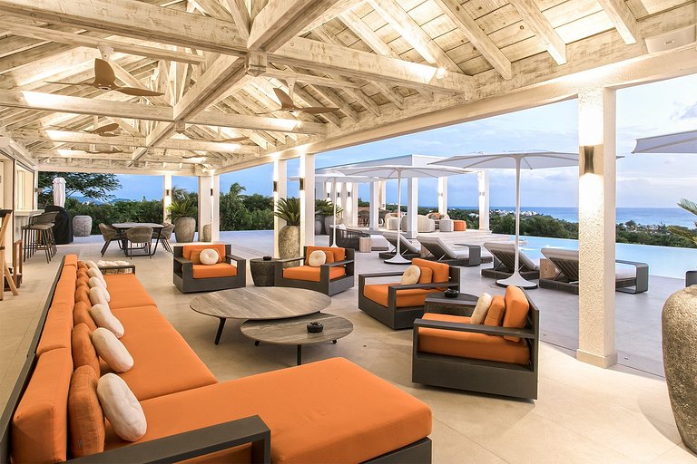 Sxm007 – Villa avec vue mer et piscine à Terres Basses