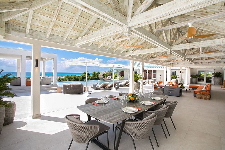 Sxm007 – Stylish sea-view villa with pool in Terres Basses