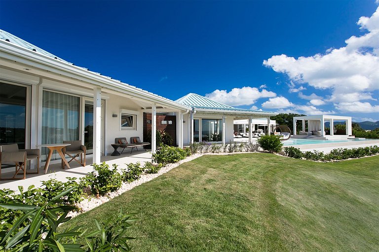 Sxm007 – Villa com vista para o mar em Terres Basses