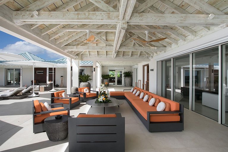 Sxm007 – Villa con vista al mar y piscina en Terres Basses