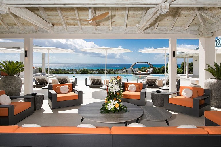Sxm007 – Villa avec vue mer et piscine à Terres Basses