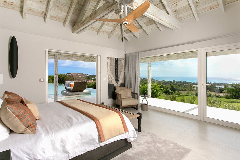 Sxm007 – Villa avec vue mer et piscine à Terres Basses