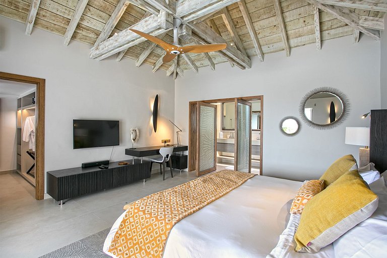 Sxm007 – Villa avec vue mer et piscine à Terres Basses