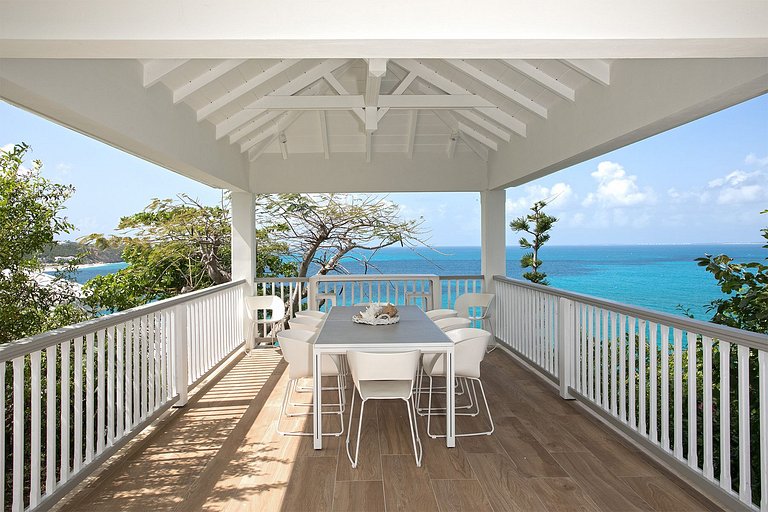 Sxm008 – Oceanview villa with garden in Baie Rouge Beach