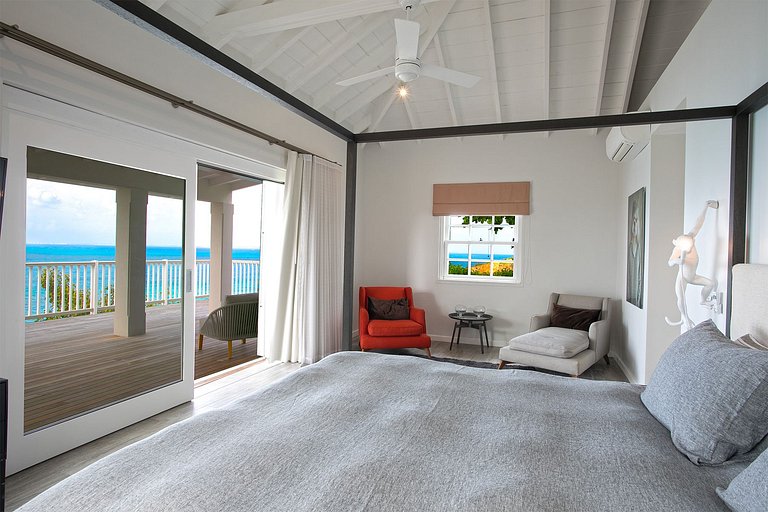 Sxm008 – Villa avec vue mer et jardin à Baie Rouge Beach