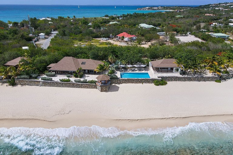 Sxm011 – Acogedora villa frente al mar en Baie Longue Beach