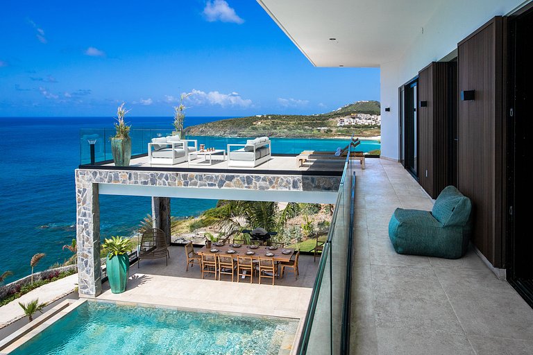 Sxm012 – Villa de luxe en bord de mer à Indigo Bay