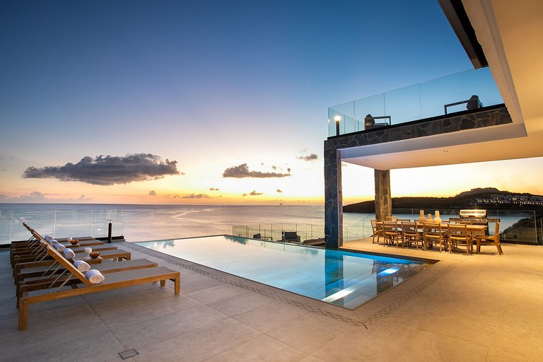 Sxm013 – Casa com vista para o mar e piscina em Indigo Bay