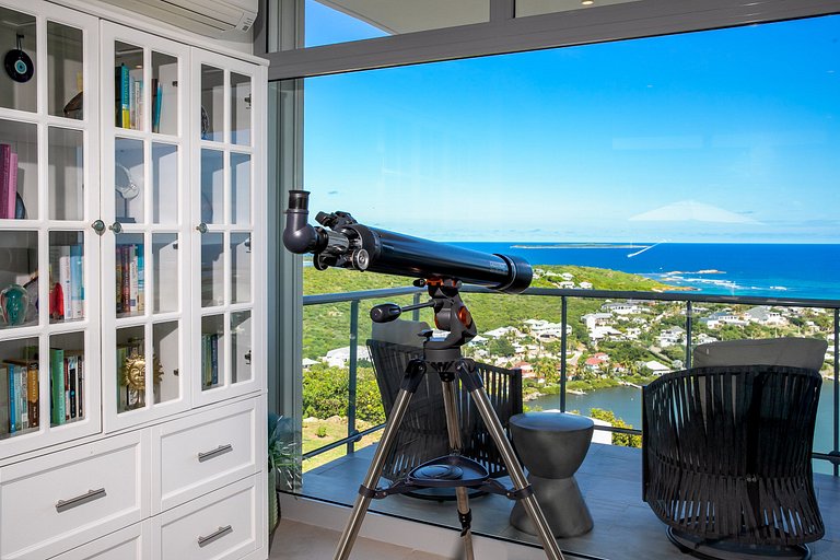 Sxm014 – Villa com vista panorâmica e piscina em Oyster Pond