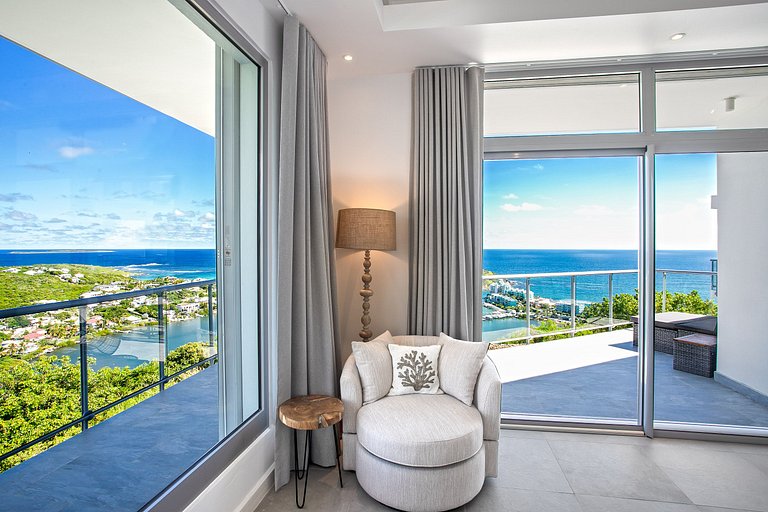 Sxm014 – Villa com vista panorâmica e piscina em Oyster Pond