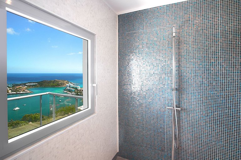 Sxm014 – Villa com vista panorâmica e piscina em Oyster Pond