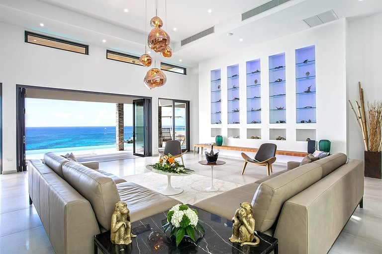 Sxm027 – Villa de lujo con vista al mar en Pelican Key