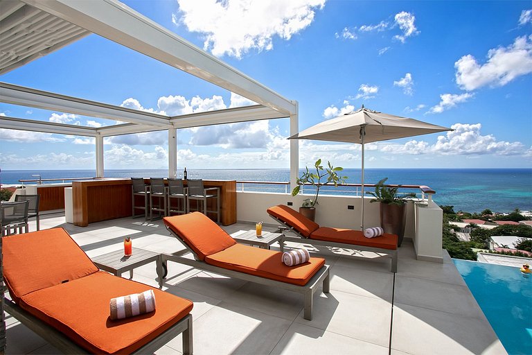 Sxm027 – Villa de lujo con vista al mar en Pelican Key