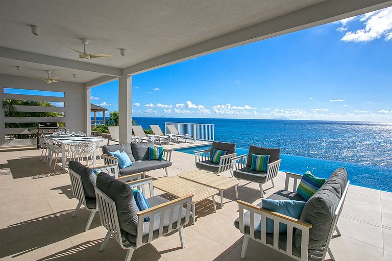 Sxm028 – Villa moderna com vista para o mar em Indigo Bay