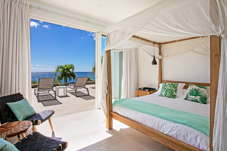 Sxm028 – Villa moderna com vista para o mar em Indigo Bay