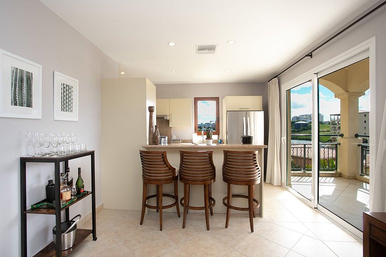 Sxm046 – Apartamento moderno com vista para lagoa em Cupecoy