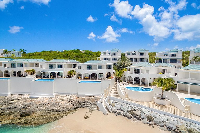 Sxm055 – Villa à beira-mar com piscina em Cupecoy